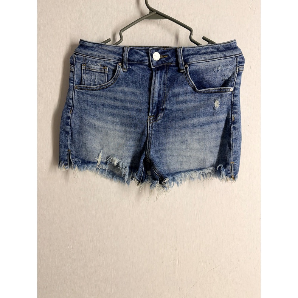 Risen Jeans Los Angeles Distressed Denim Cutoff Shorts Medium Wash Size S